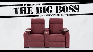 Experience Ultimate Comfort & Style with Purple Velvet Recliner Cinema Seats