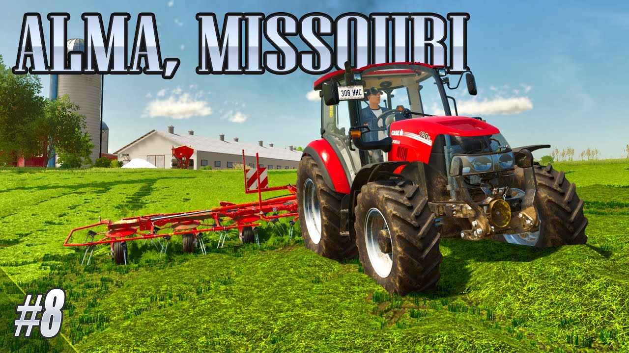 Finally Making Some Alfalfa Hay! Alma, Missouri US FS22 Live YouTube