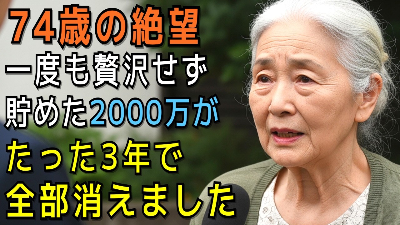74歳の絶望 ― 一度も贅沢せず貯めた2000万が、たった3年で全部消えた。堅実夫婦を襲った老後破産の現実…