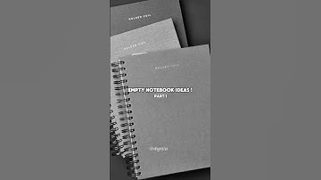 Empty notebook ideas!📓pt.1 | #aesthetic #notebook #shorts