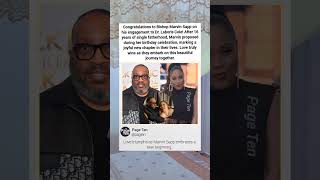 Love wins: Bishop Sapp's joyous engagement to Dr. Cole #marvinsapp #shorts