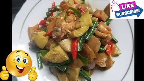 tumis jengkol goreng asin jambal roti
