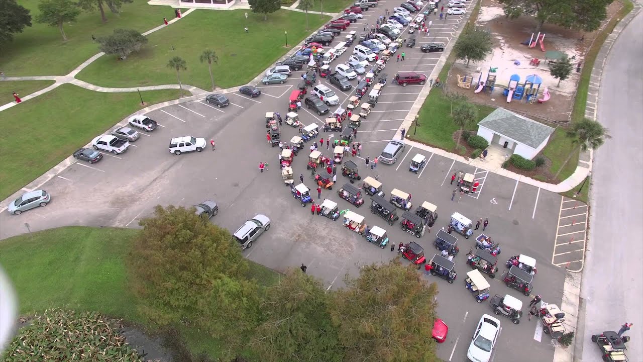 Christmas Golf Cart Parade 2015 In Winter Garden YouTube