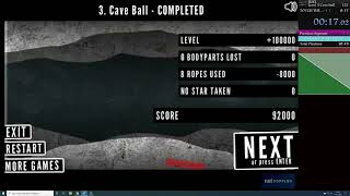 Hanger 2 - Endless Level Pack, Level 3 Speedrun (Cave Ball) in 00:00:17,020