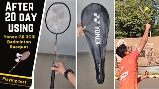 After 20 days using - Yonex GR 303i Black Aluminium Badminton Racquet with Full Cover - playing test screenshot 3