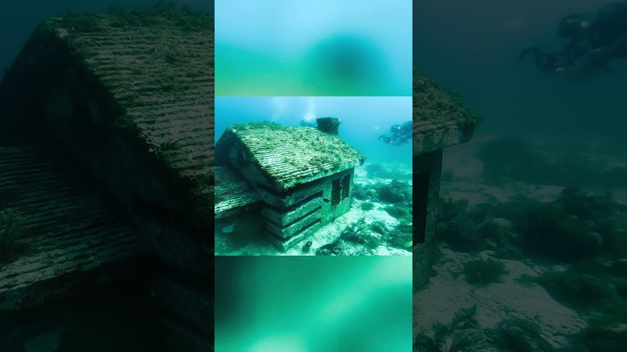 CASA SUMERGIDA del Museo Subacuatico de Cancun 