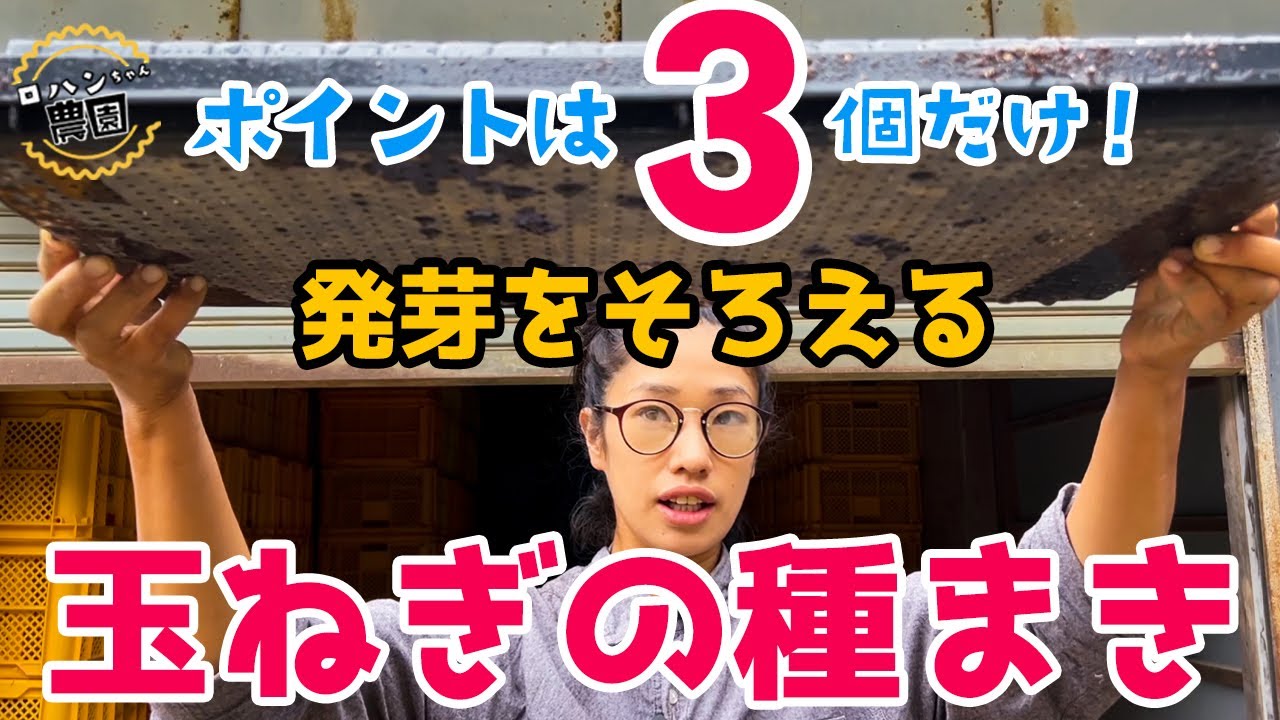 【玉ねぎの種まき】これだけでバッチリ発芽！？しっかり発芽させる簡単種まき！！３つのポイント！！【家庭菜園】