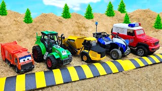 Diy tractor mini Bulldozer to making concrete road | Construction Vehicles, Road Roller