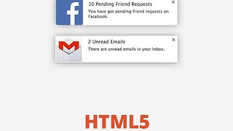 HTML5 Notification API