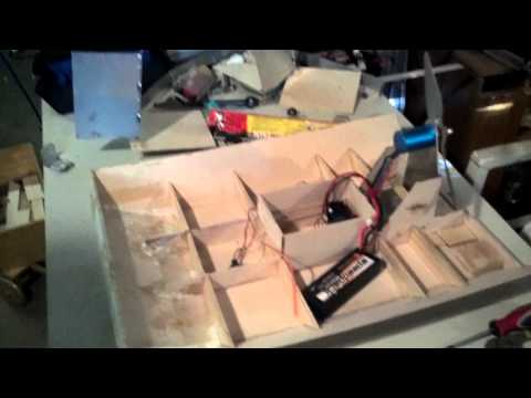 Rc airboat build, ,,Redcat..1st test