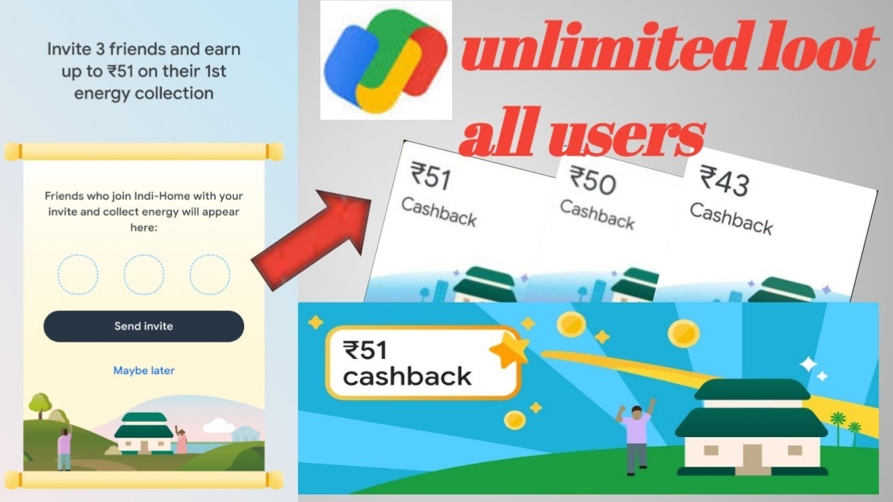 Google Pay Unlimited Loot Trick | Google Pay Bug | Google pay New offer Today | Gpay Indi Home Offer