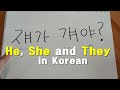 How to Say "He, She, They" in Korean | Pronouns