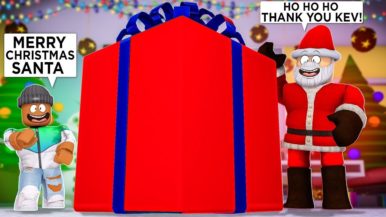 Gamingwithkev Videos I Got Santa Claus A 100 000 Pound Christmas Gift Roblox Lurkit - christmas eve story roblox