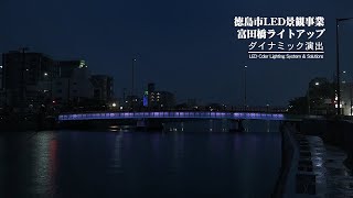 徳島市LED景観事業　富田橋ライトアップ | Panasonic