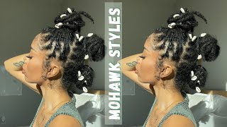 ♡ 5 MOHAWK LOCS STYLES | no retwist needed | therealcholey