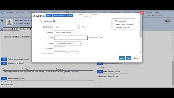 VistACan Walkthrough - Prescribe and Dispense In-House Inventory on OpenEMR