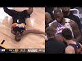 Chris Paul is down in serious pain then LeBron helps him to get up 🙏 Lakers vs Suns Game 1