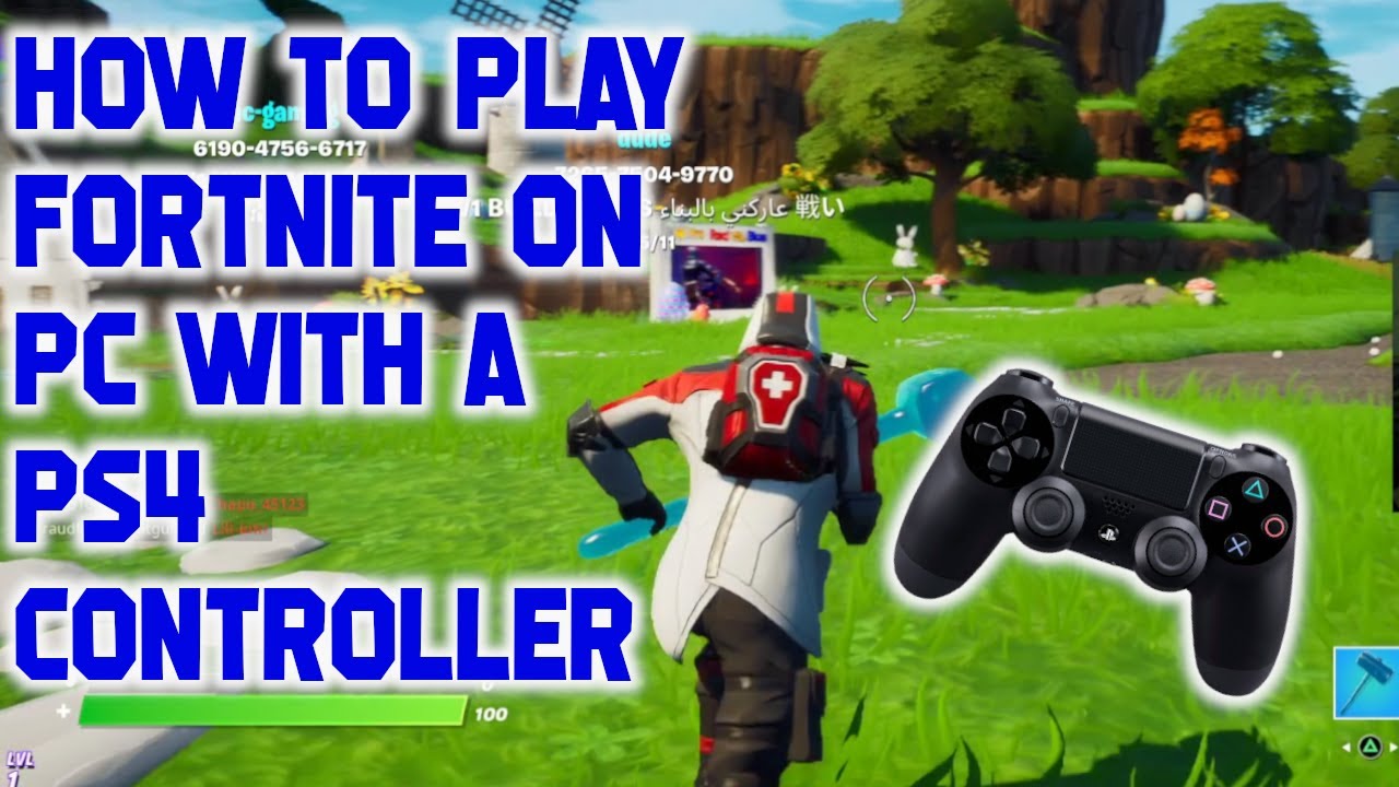 How to play Fortnite PC with PS4 controller YouTube