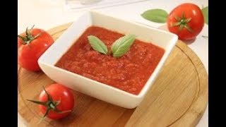 Tomato pizza sauce أطيب وأسهل صلصة  بيتزا ايطالي ممكن تعملوها  من سفرة هبة