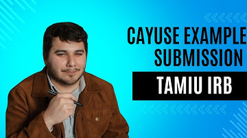 CAYUSE Example of IRB Submission