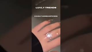 3 Carat Moissanite Ring by Luvly Trends.