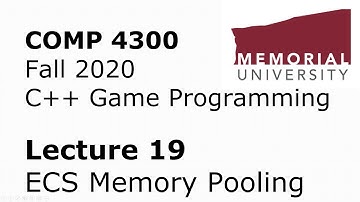 COMP4300 - Game Programming - Lecture 19 - ECS Memory Pooling + Optimizations