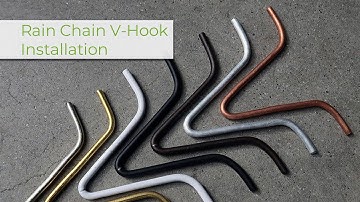 Rain Chain V-Hook Installation