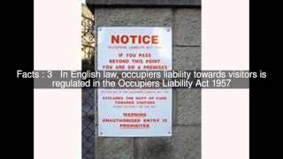 Occupiers' liability in English law Top  #5 Facts