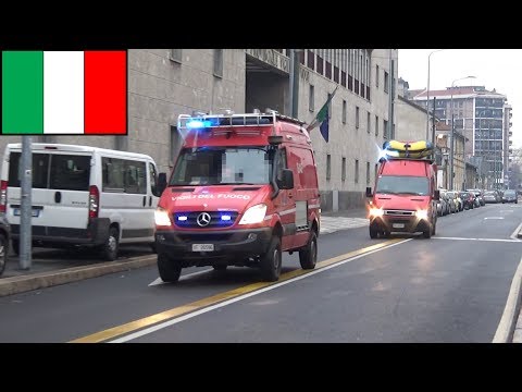 Fluvial Rescue responding with siren and lights - Milan Fire Department [167]