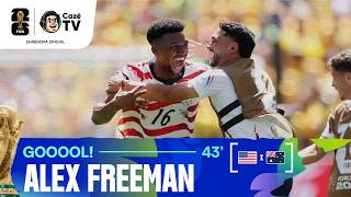 GOL DOS ESTADOS UNIDOS! APÓS REVISÃO DO VAR, ÁRBITRO CONFIRMA O GOL DE FREEMAN CONTRA AUSTRÁLIA