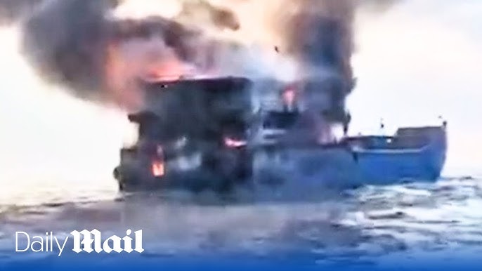 108 passengers miraculously survive as Thai ferry bursts into flames  heading to 'Death Island' - YouTube