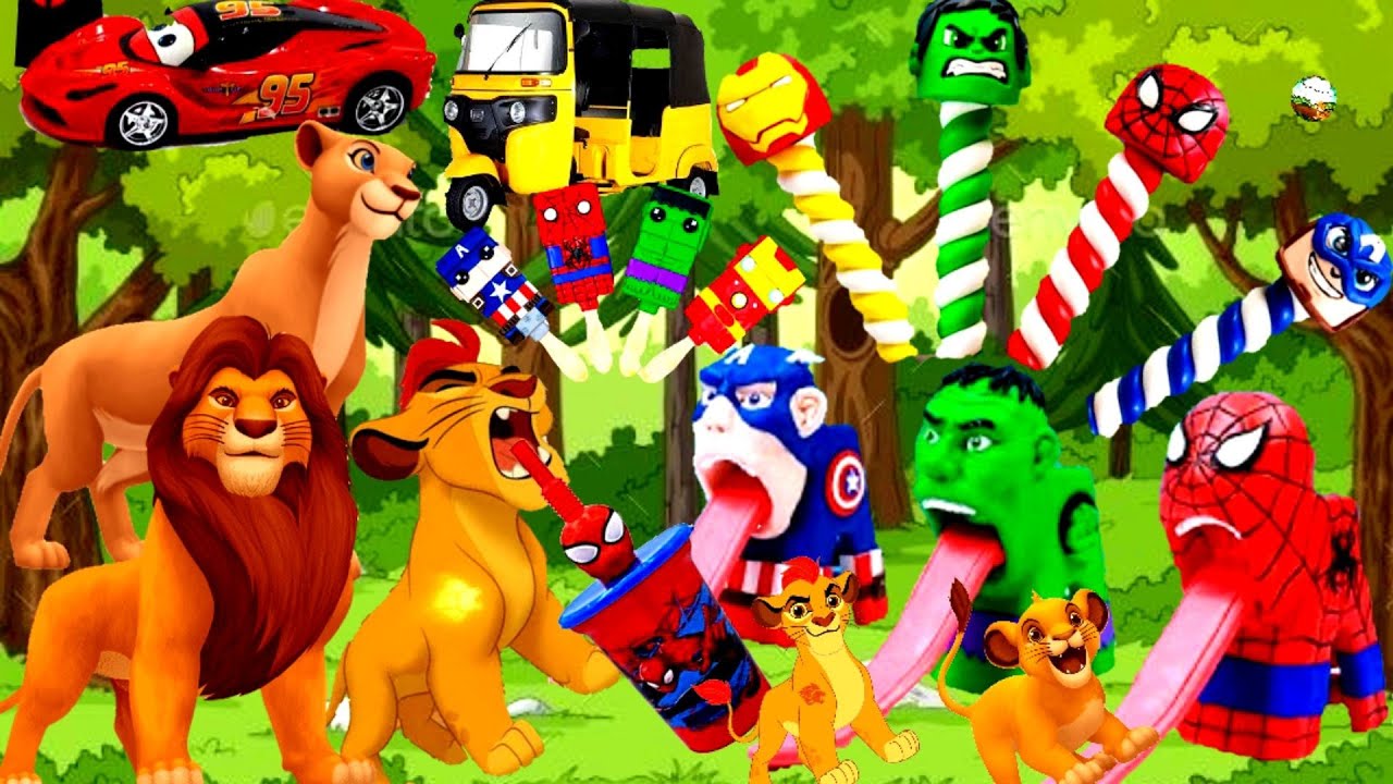 حدوته الأسد سيمبا الشجاع ينقذ حيوانات الغابه/حواديت اطفال قبل النوم _قصص اطفال _كرتون اطفال