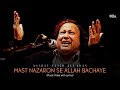 Mast Nazaron Se Allah Bachaye Lyric Video Ustad Nusrat Fateh Ali Khan Classic Qawwali Mast Nazaron Se Allah Bachaye Lyric Video Ustad Nusrat Fateh Ali Khan Classic Qawwali