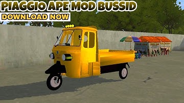 Piaggio Ape Mod In Bus Simulator Indonesia - Bussid Car Mod - Bussid Bus Mod - Auto rickshaw Bussid