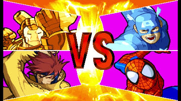 Marvel vs Capcom 1 ( Arcade ) - Gold War Machine / Gambit Playthrough ( Mar 16, 2019 )