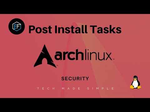 Arch Linux Post Install: Security