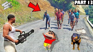FRANKLIN SHINCHAN and CHOP Survived Zombie Virus In GTA 5 (Part 13) Zombie outbreak apocalypse