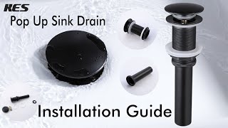 Bathroom Sink Drain Installation Guide | KES