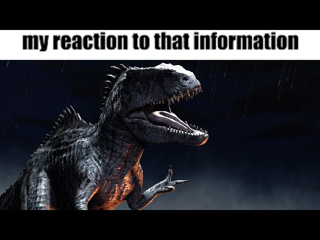 my reaction to that information but it's Jurassic World (Jurassic World Funny Animation short) class=