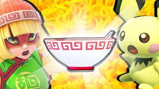 [SSBU] Min Mins Ramen Challenge | Who can reach the Ramen Bowl?