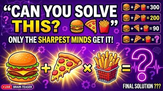 CAN YOU SOLVE THIS BURGER PIZZA PUZZLE IQ Challenge