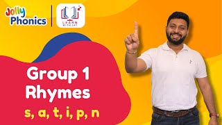 Jolly Phonics | Group 1 | Rhymes with Action (s, a, t, i, p, n) #jollyphonics