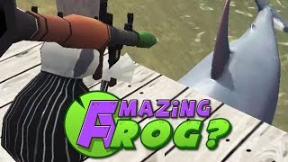 Amazing Frog - SHARKS VS ROCKET LAUNCHER - PC Gameplay Part 11 screenshot 5