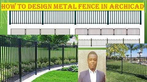 ArchiCAD 25 Tutorial: How to design any Metal fence design in ArchiCAD
