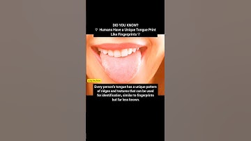 Humans Have a Unique Tongue Print Like Fingerprints #facts #memes #shorts #viral #fyp