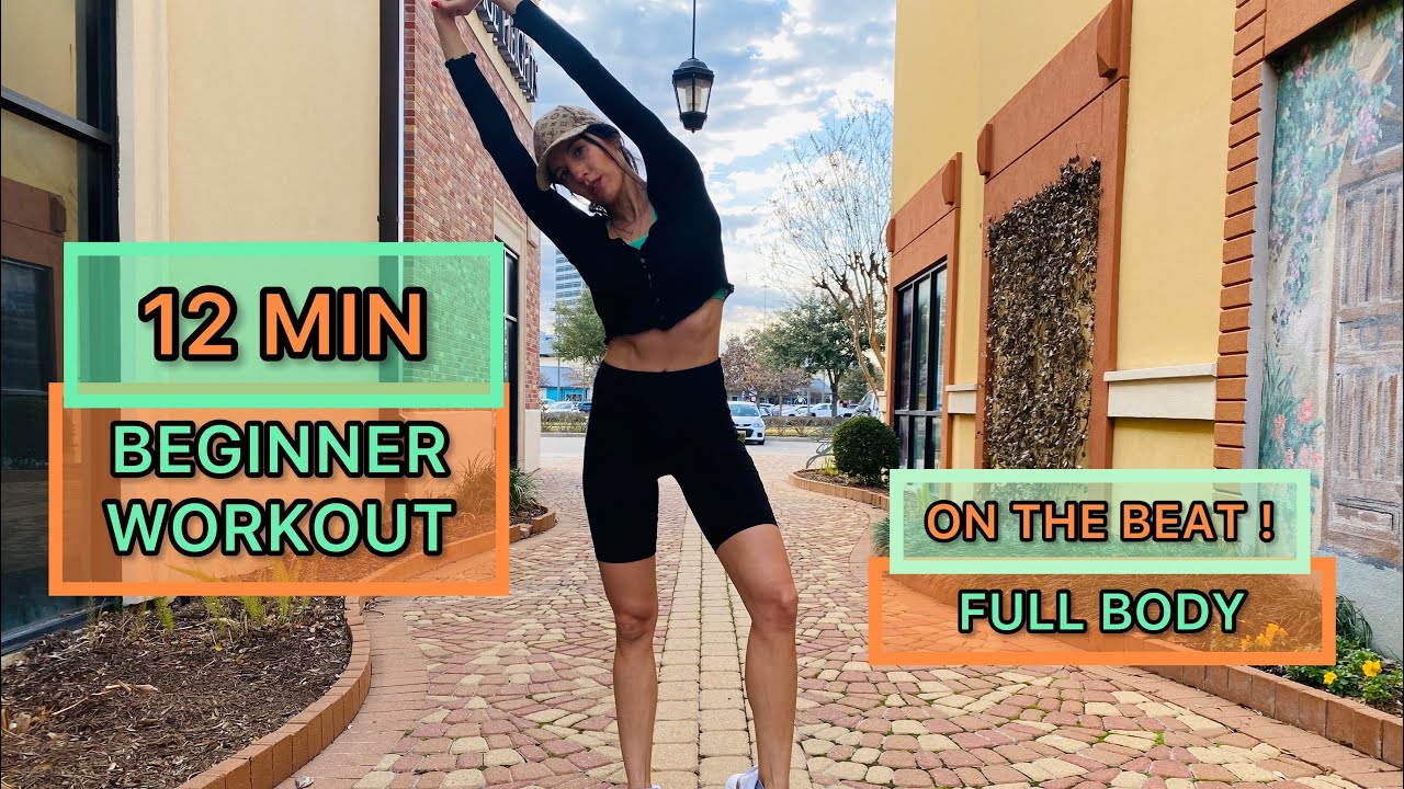 12 MIN BEGINNER FULL BODY WORKOUT - ON THE BEAT! CARDIO FOR ALL PEOPLE ...