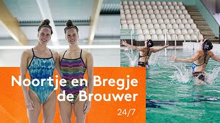 40 UUR PER WEEK TRAINEN?!   | Synchroon zwemmers Noortje en Bregje de Brouwer  | #TeamNL