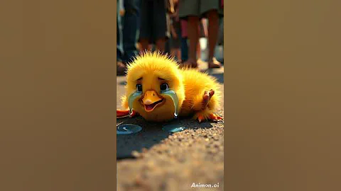 Beautiful AI Short Story of a Brave Duckling and a Hero Cat#ai #youtubeshorts#shorts #viral