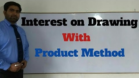 How to calculate Interest in drawing with product method Class 12