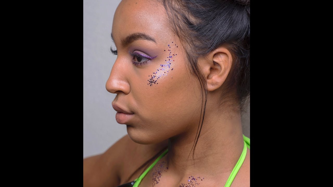 Easy and Quick Purple Festival Look | Arielle Nash